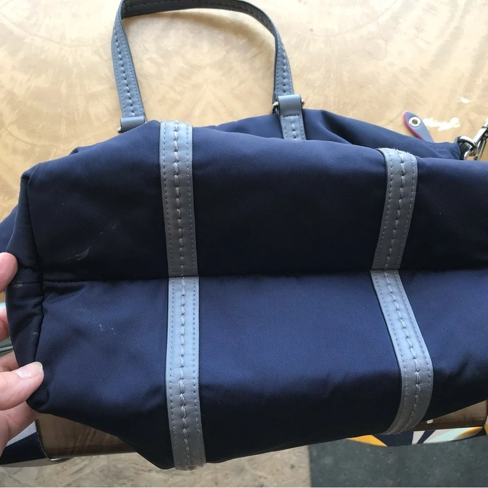 Vera Bradley Navy and Gray shoulder bag with strap